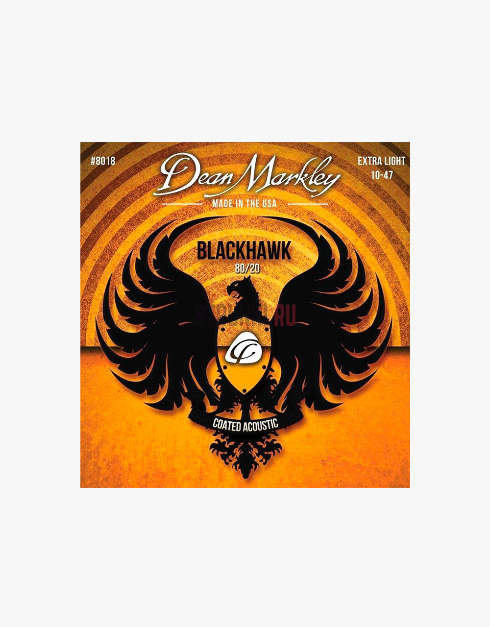 Струны для акустической гитары с покрытием, Dean Markley Blackhawk, 12-53 - купить в "Гитарном Клубе"