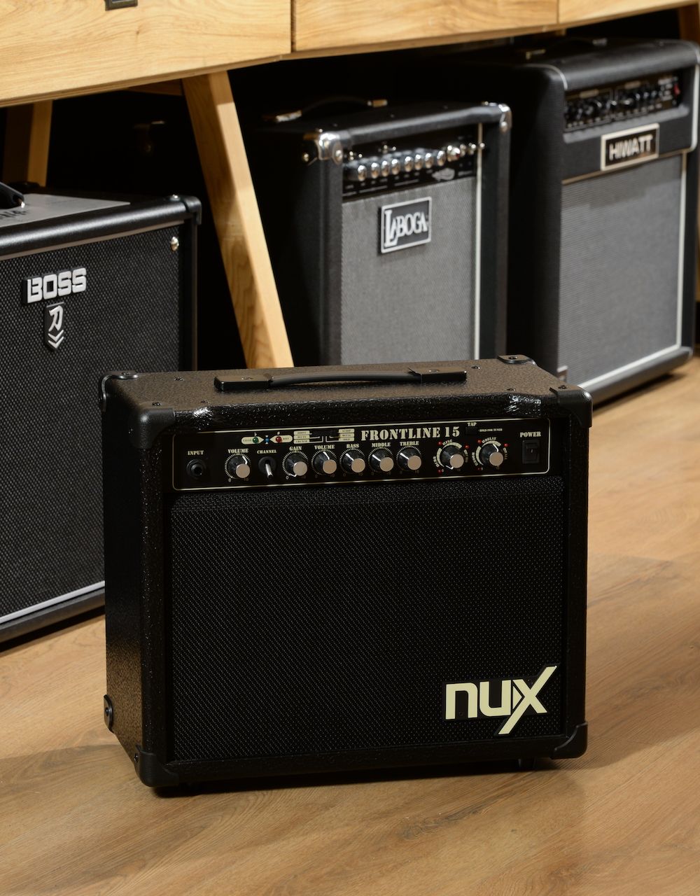 Комбоусилитель для электрогитары NUX Frontline 15 Black, 1х8", 15Вт - купить в "Гитарном Клубе"