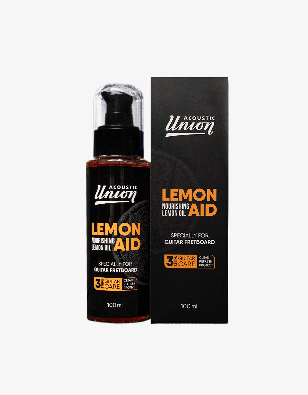 Лимонное масло Acoustic Union Lemon Aid, 100мл.  - купить в "Гитарном Клубе"