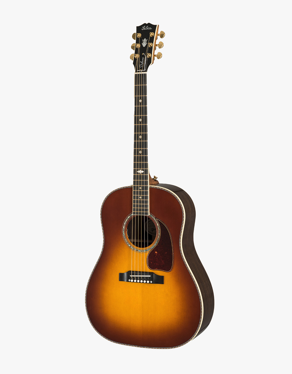 Электроакустическая гитара Gibson J-45 Deluxe Rosewood Burst - купить в "Гитарном Клубе"