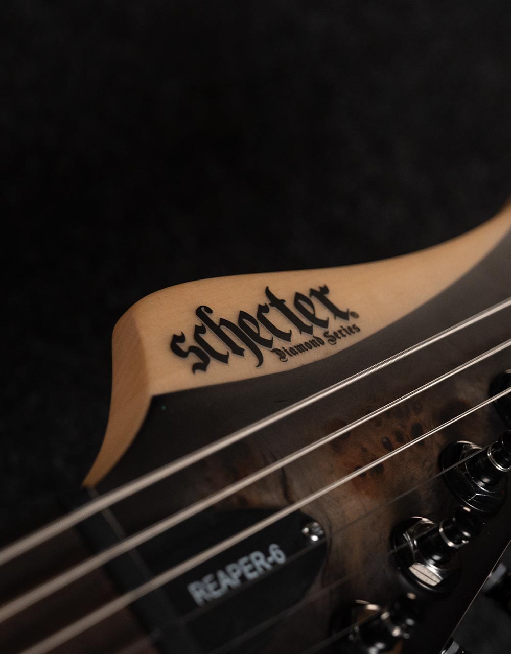 Электрогитара Schecter Reaper-6 Satin Charcoal Burst - купить в "Гитарном Клубе"
