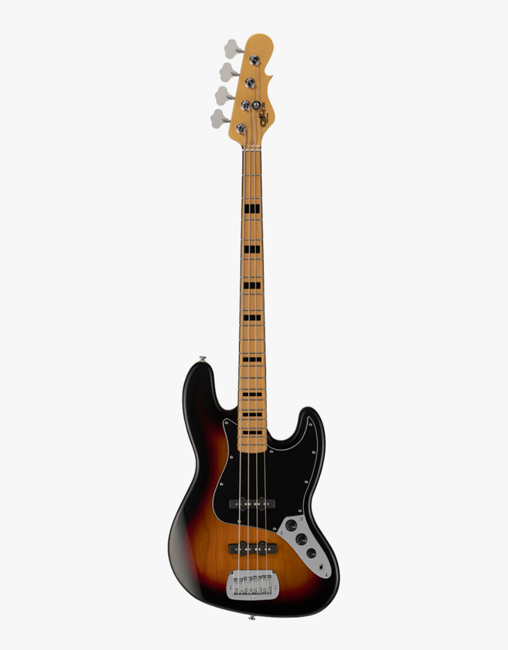 Бас-гитара G&L Tribute JB 3-Tone Sunburst MP Ash/Poplar - купить в "Гитарном Клубе"