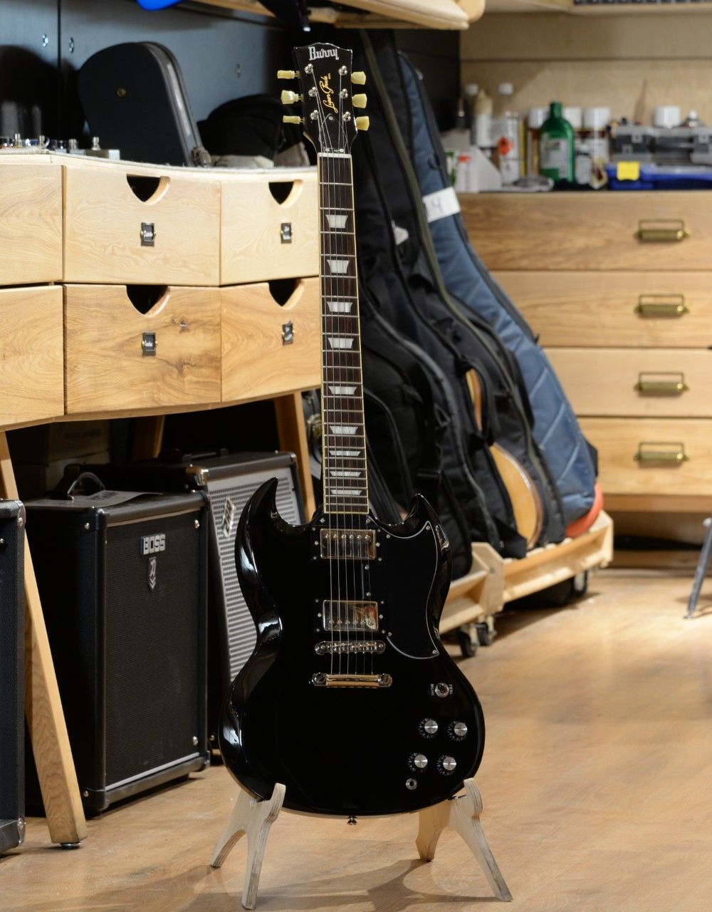 Электрогитара Burny RSG55 `63 Reissue Black - купить в "Гитарном Клубе"