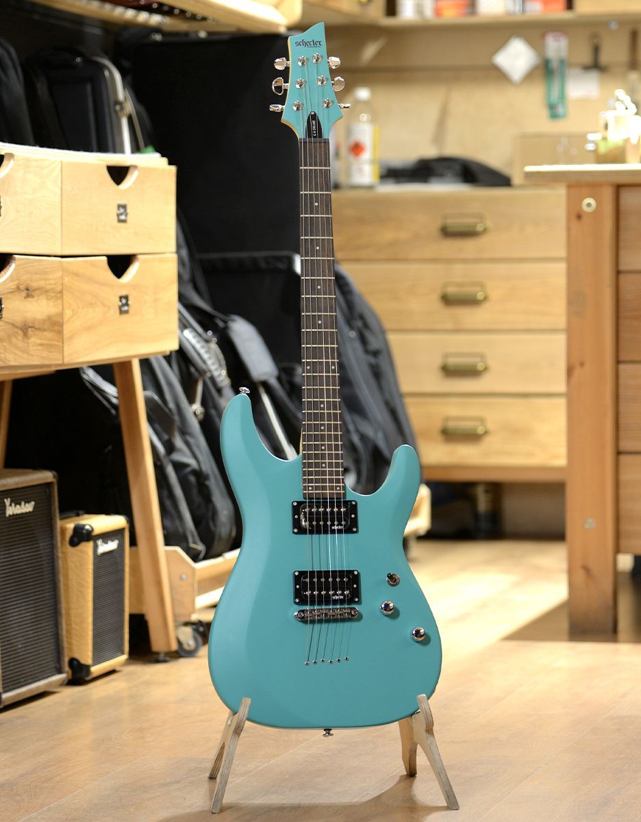 Электрогитара Schecter C-6 Deluxe Satin Aqua - купить в "Гитарном Клубе"