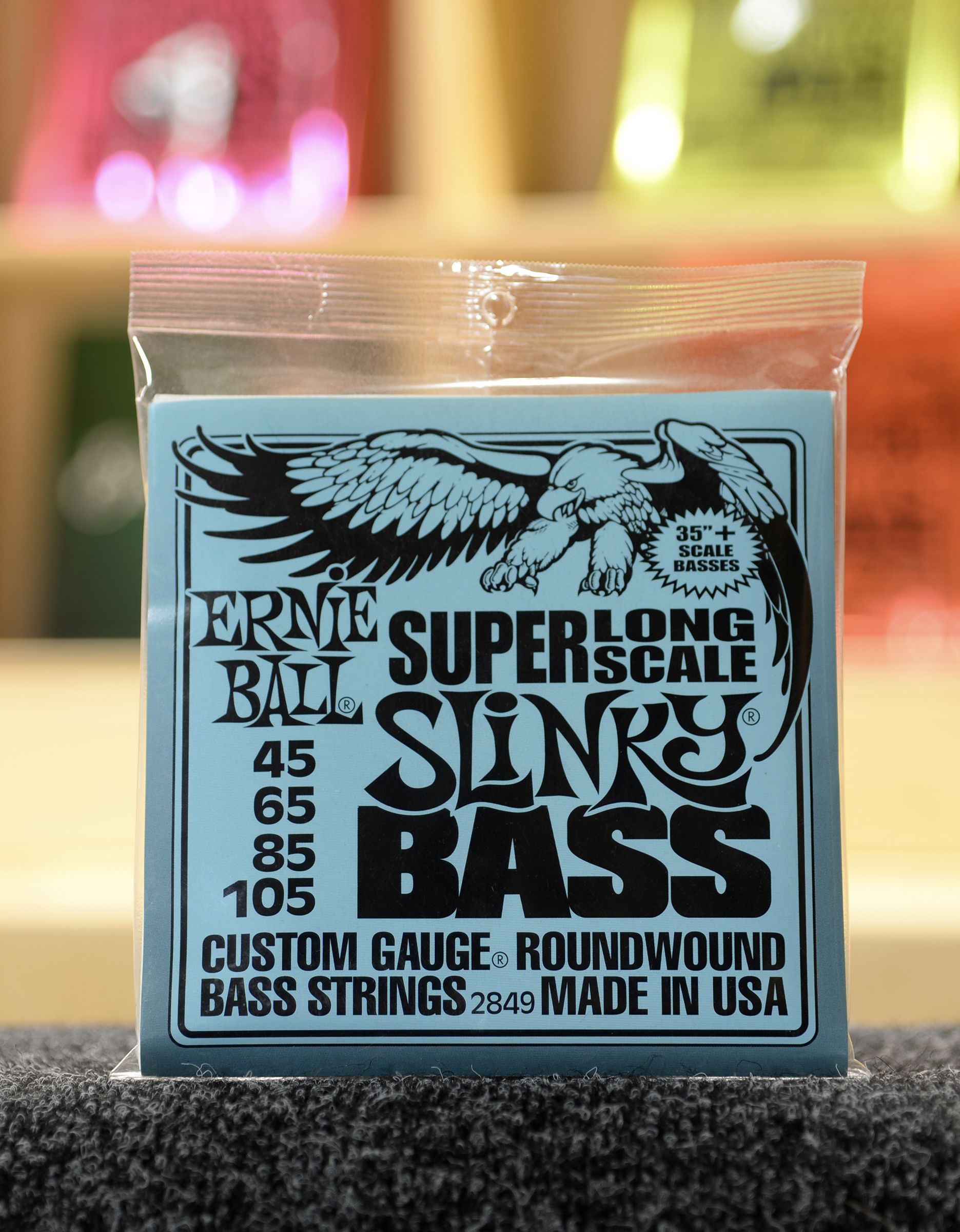 Струны для бас-гитары Ernie Ball 2849 Nickel Wound Long Scale Slinky, 45-105 - купить в "Гитарном Клубе"