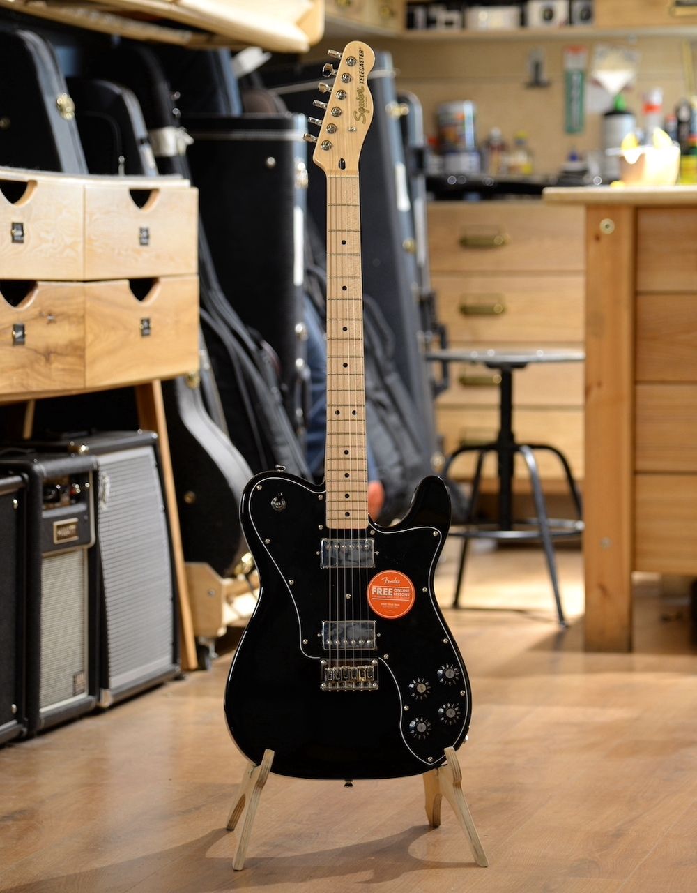 Электрогитара Squier Affinity Telecaster Deluxe MN Black - купить в "Гитарном Клубе"
