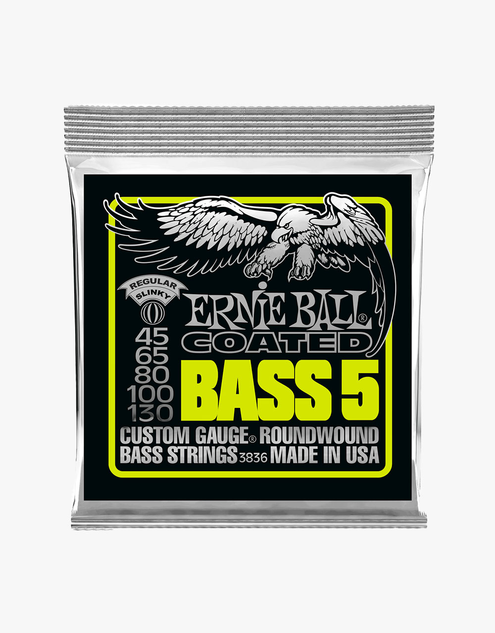 Струны для бас-гитары Ernie Ball 3836 Coated Bass Regular Slinky, 45-130 - купить в "Гитарном Клубе"