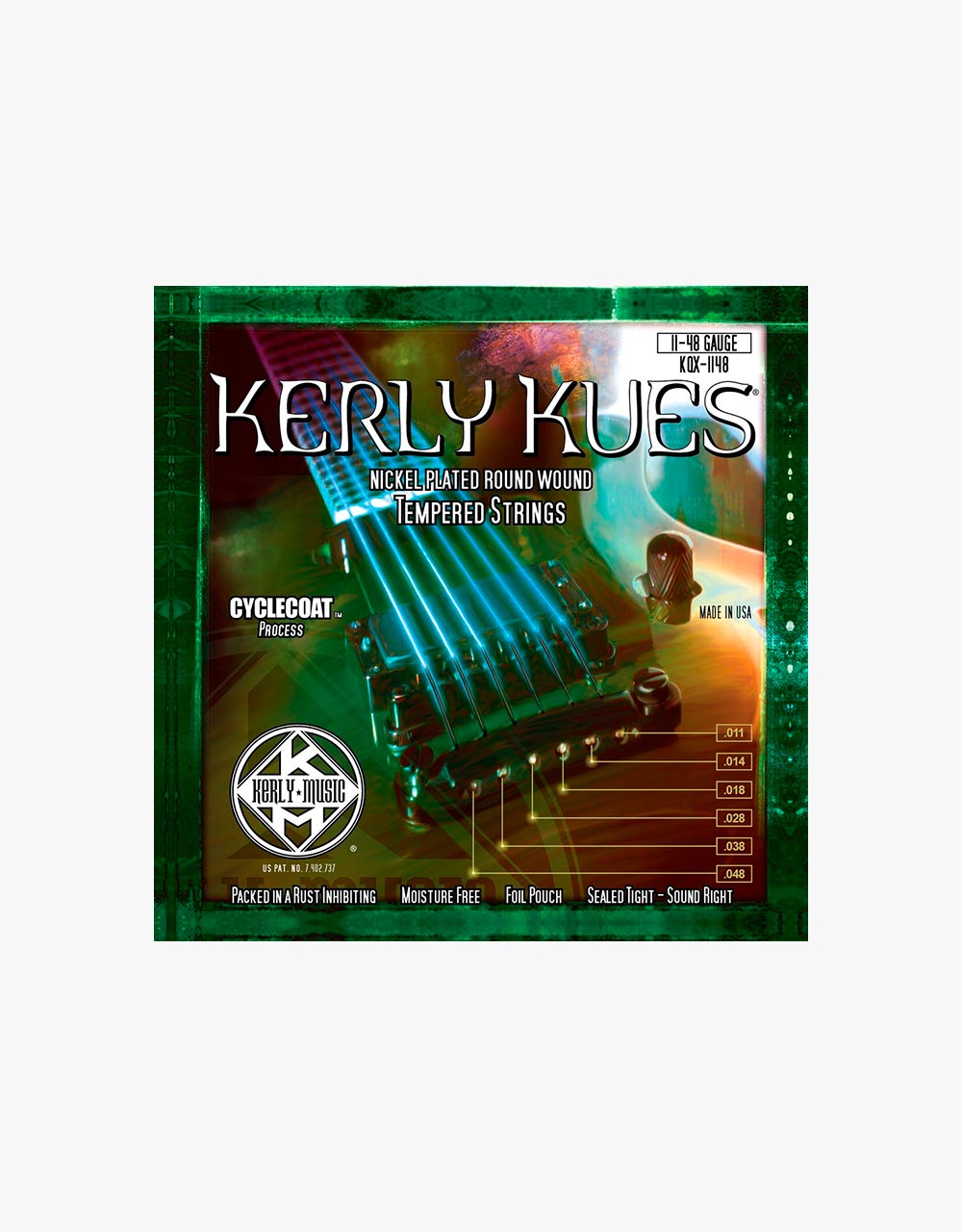 Струны для электрогитары KERLY KQX-1148 Kues Nickel Plated Steel Tempered, 11-48 - купить в "Гитарном Клубе"
