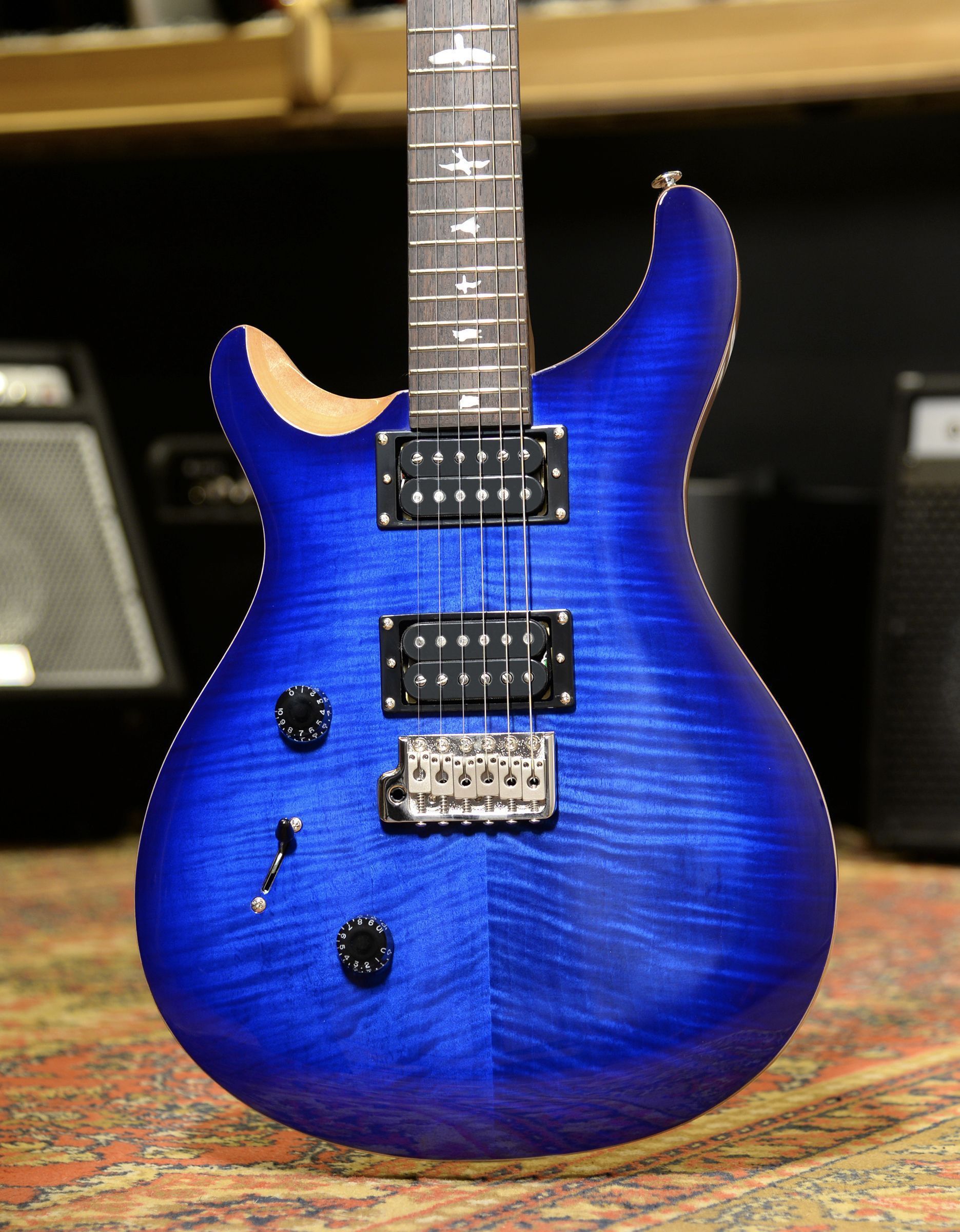 Электрогитара PRS SE CUSTOM 24 L/H FADED BLUE BURST - купить в "Гитарном Клубе"