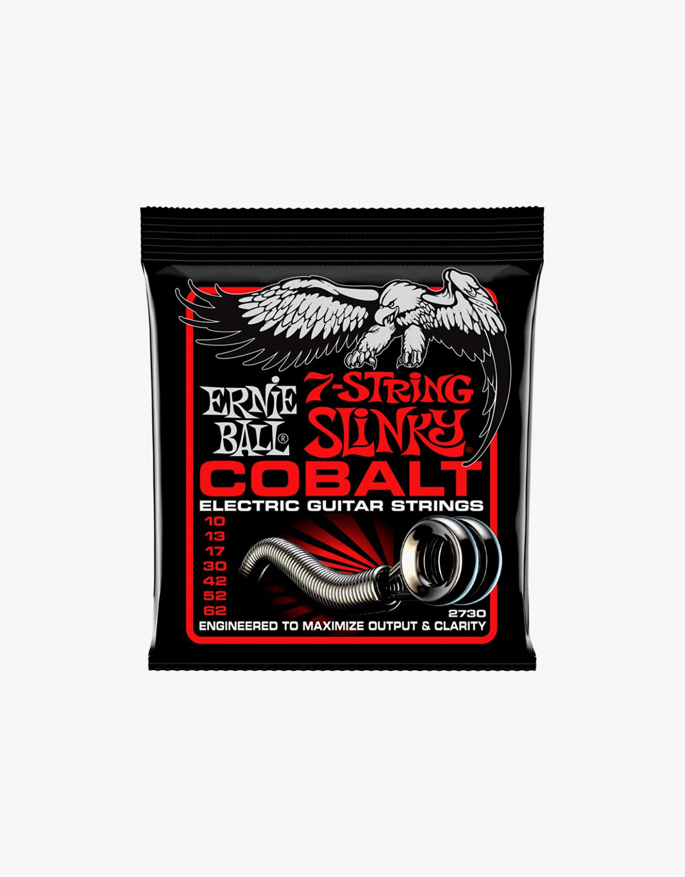 Струны для 7-струнной электрогитары Ernie Ball 2730 Slinky, 10-62 - купить в "Гитарном Клубе"