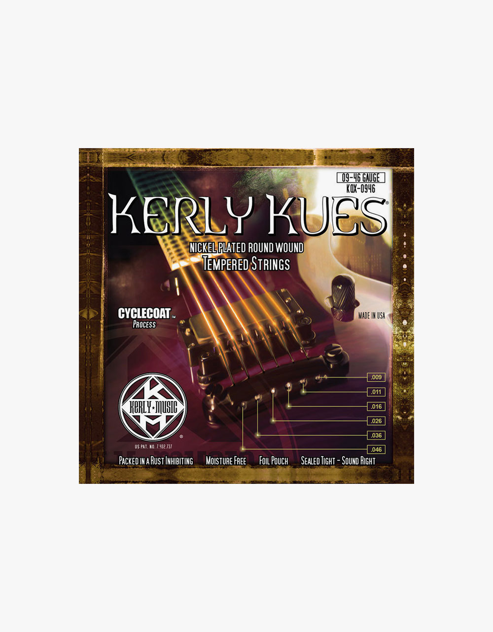 Струны для электрогитары Kerly KQX-0946 Kues, 9-46 - купить в "Гитарном Клубе"
