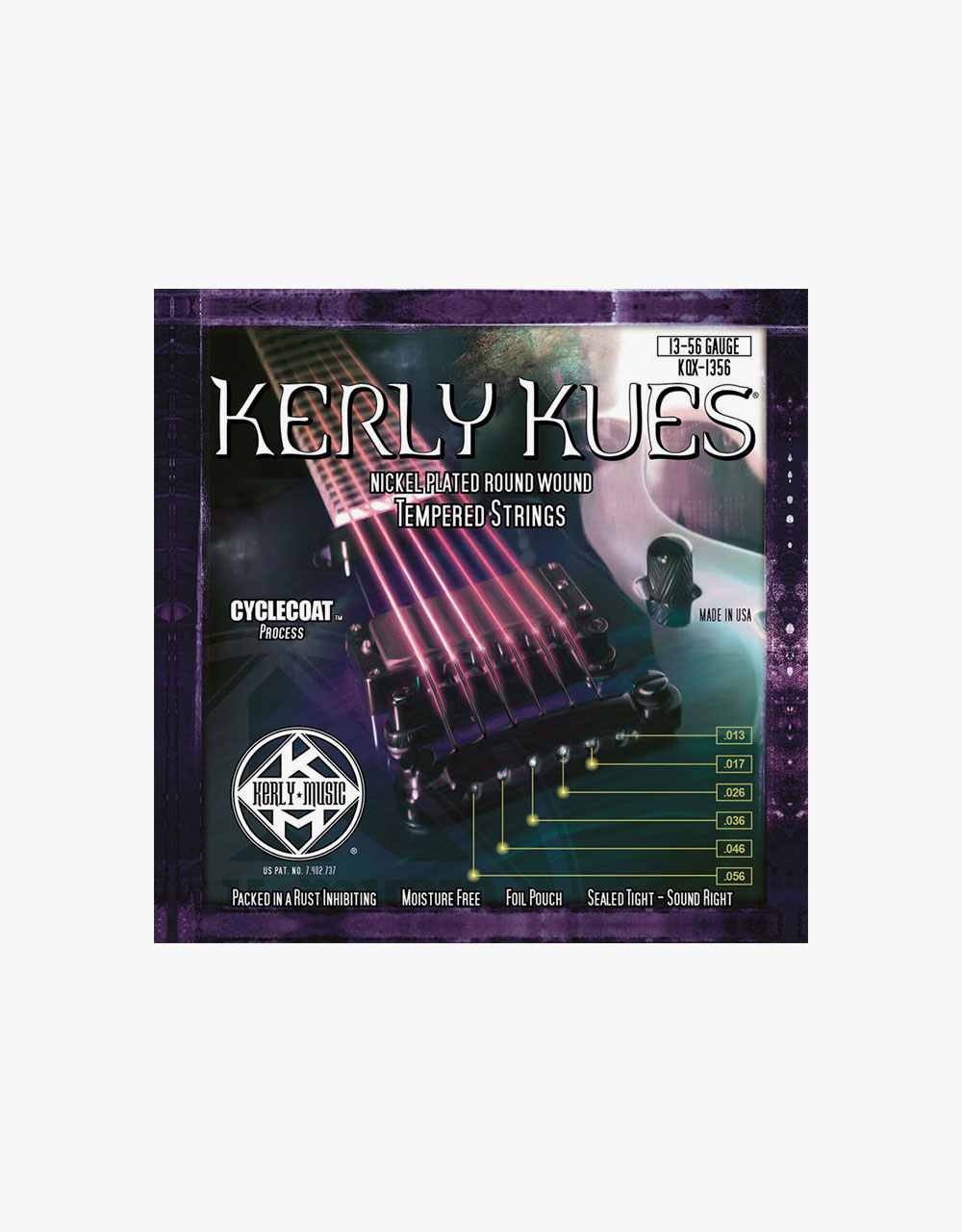 Струны для электрогитары KERLY KQX-1356 Kues, 13-56 - купить в "Гитарном Клубе"