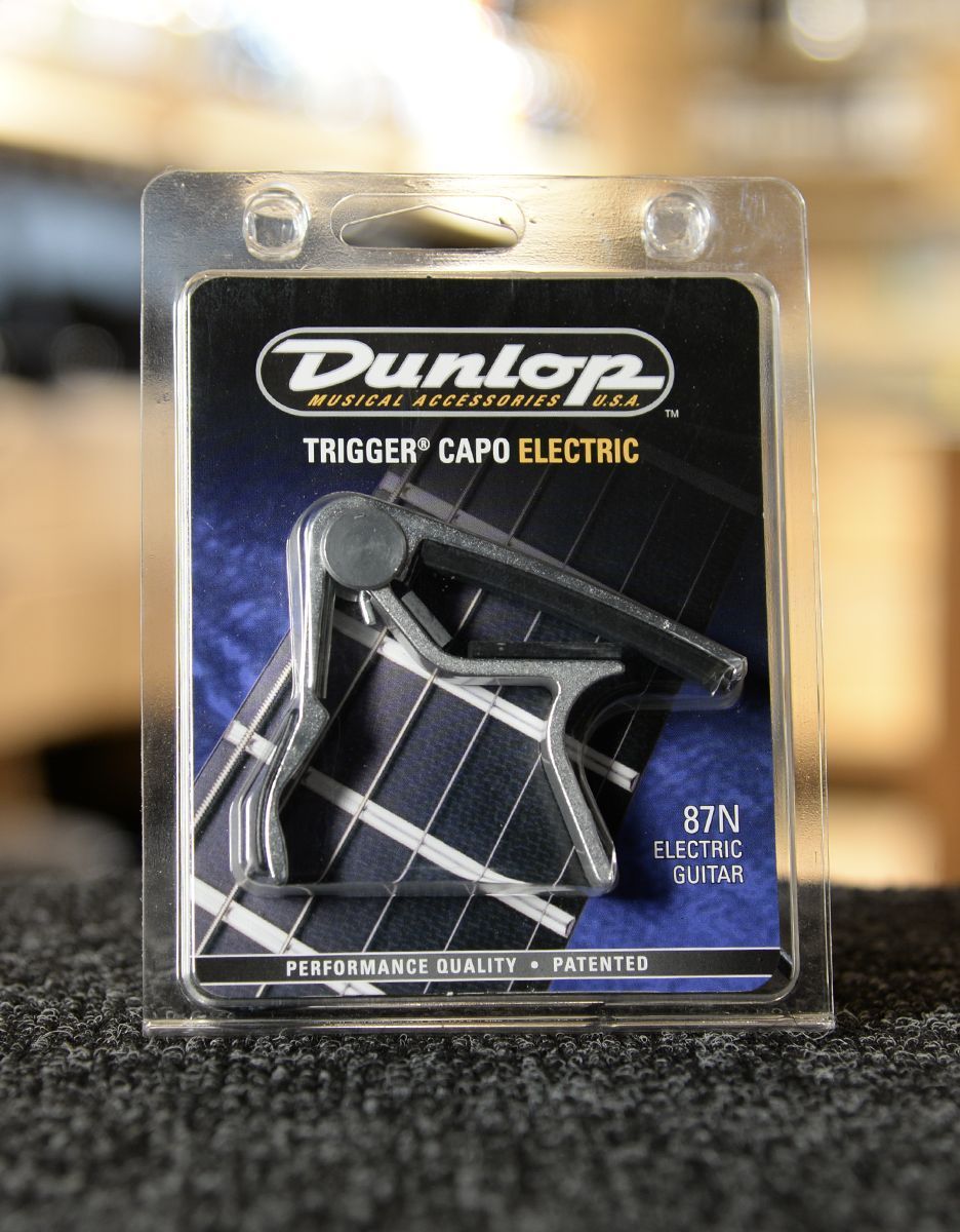 Каподастр для электрогитары Dunlop 87 N Electric Trigger Nickel - купить в "Гитарном Клубе"