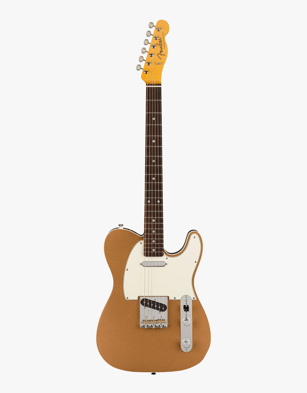 Электрогитара Fender Japan Vintage Mod 60S Custom Telecaster RW Firemist Gold - купить в "Гитарном Клубе"