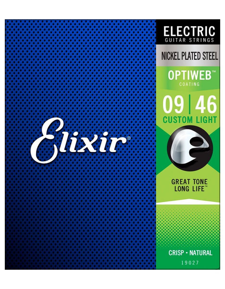 Струны для электрогитары Elixir 19027 Optiweb, 9-46 - купить в "Гитарном Клубе"