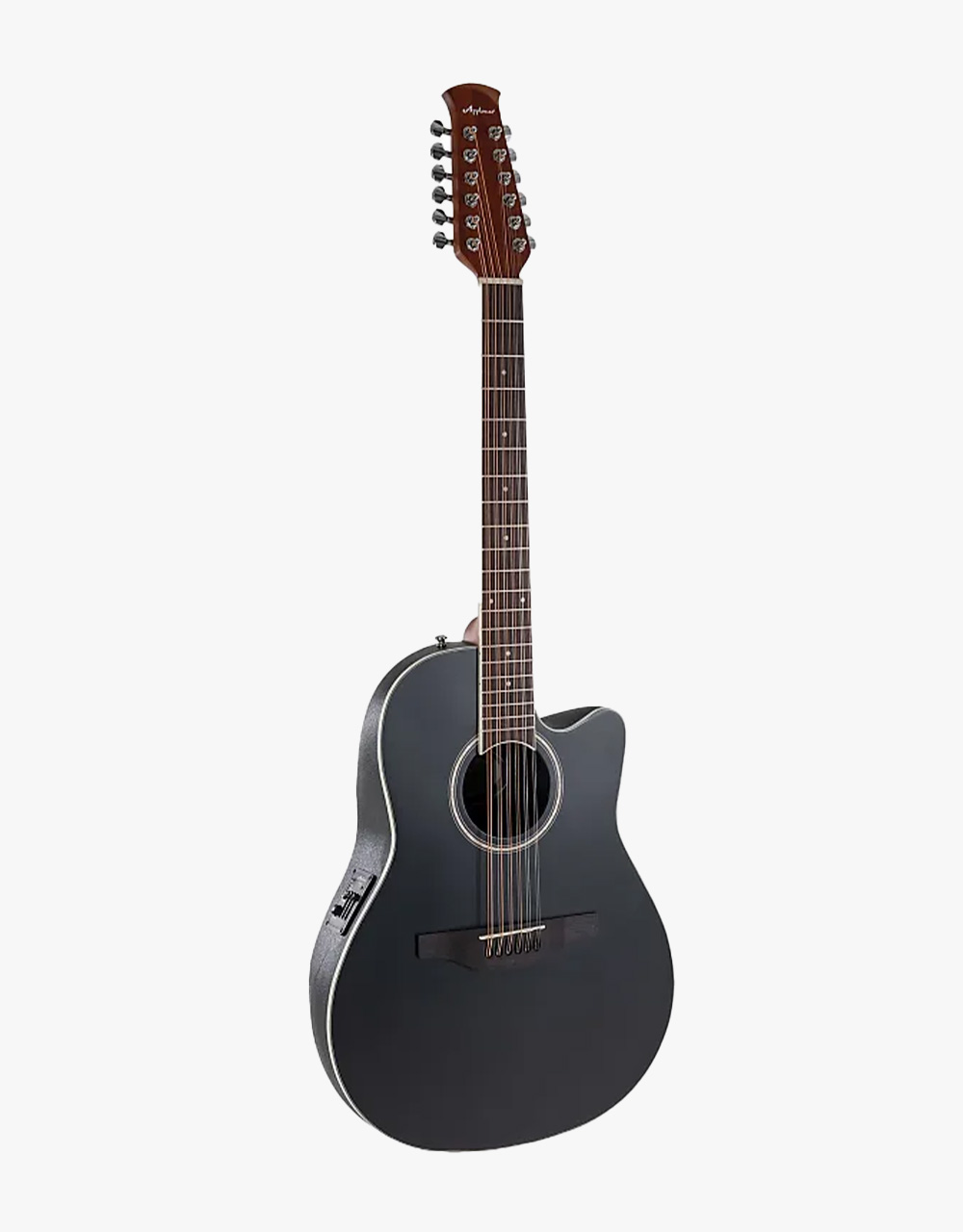 Электроакустическая 12-струнная гитара Ovation Applause AB2412II-5S Balladeer Mid Cutaway BlackSatin - купить в "Гитарном Клубе"