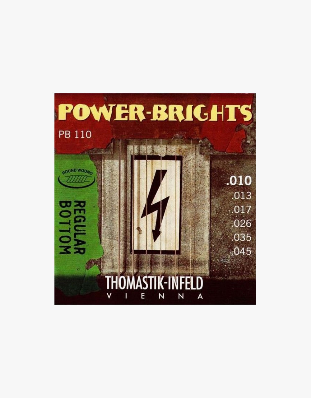 Струны для электрогитары THOMASTIK Power Brights PB110, 10-45 - купить в "Гитарном Клубе"