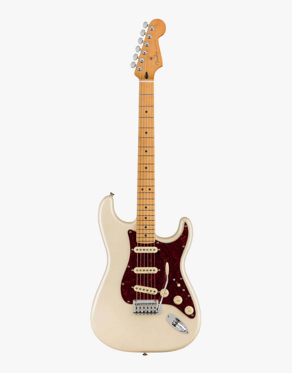 Электрогитара Fender Player Plus Stratocaster Olympic Pearl MN - купить в "Гитарном Клубе"