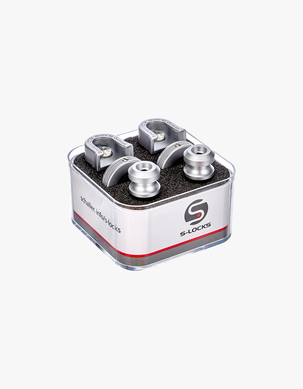 Стрэплоки Schaller Security Lock Chrome Satin - купить в "Гитарном Клубе"