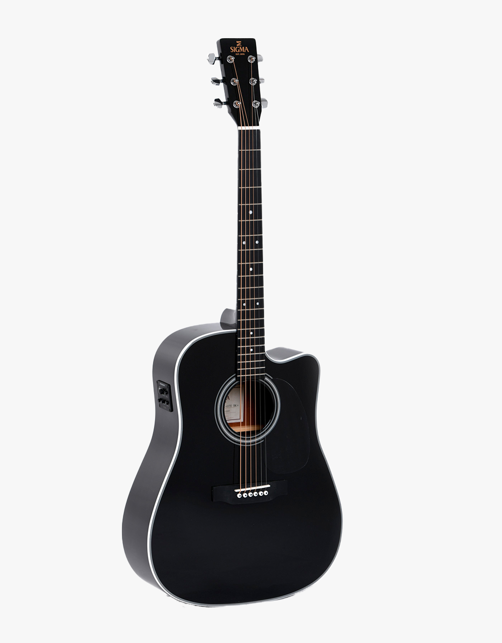 Электроакустическая гитара Sigma DMC-1E-BK - купить в "Гитарном Клубе"