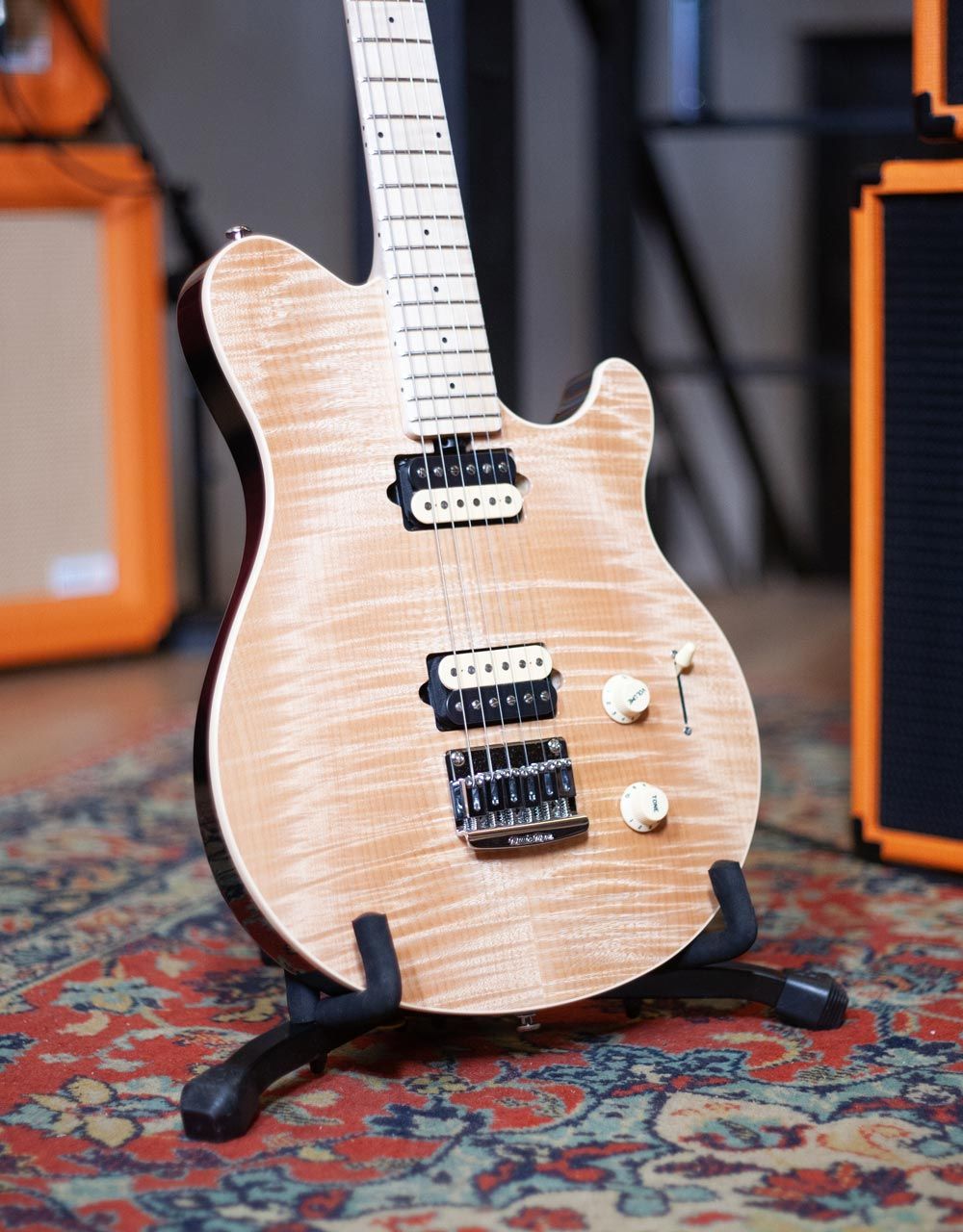 Электрогитара Music Man Axis Super Sport, Natural Flame - купить в "Гитарном Клубе"