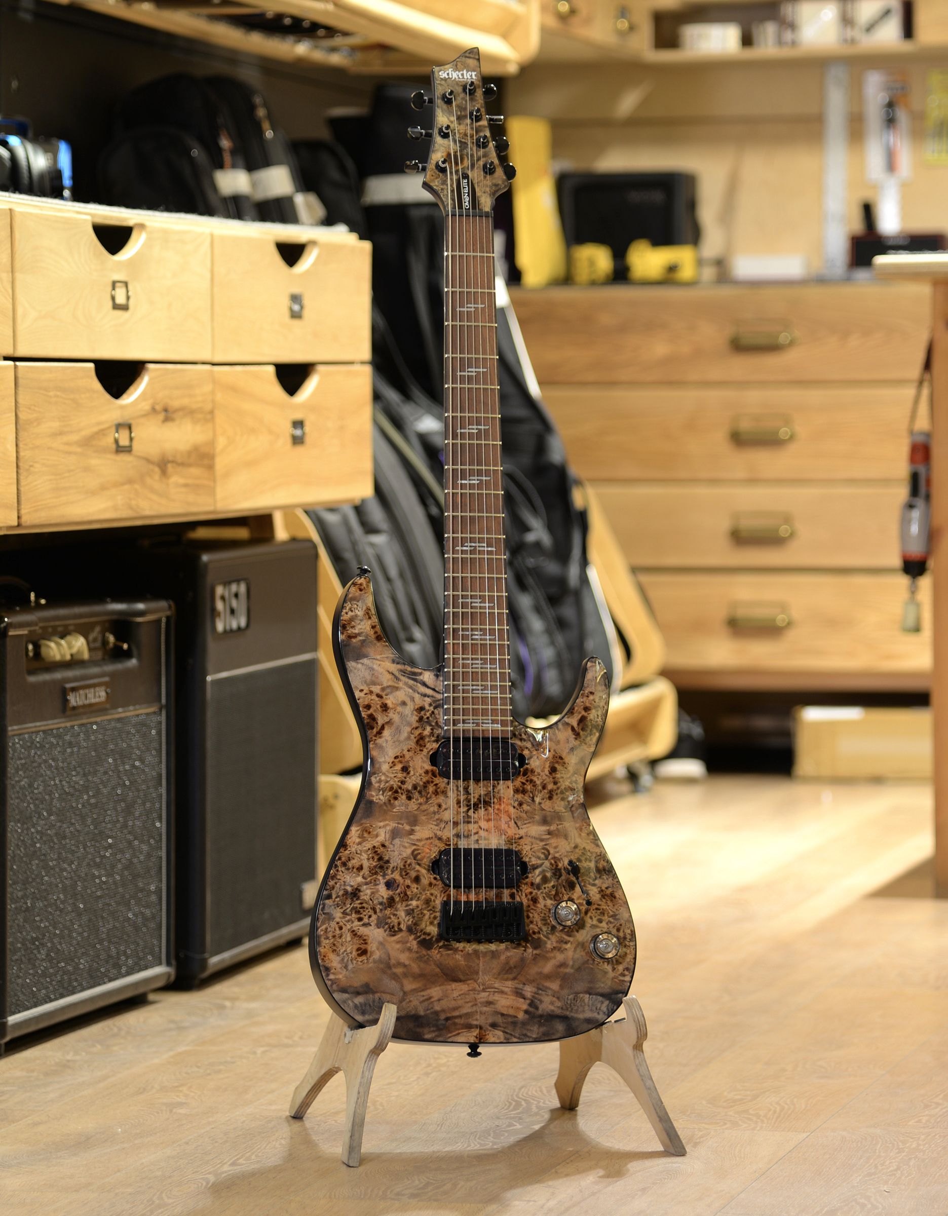 Электрогитара Schecter Omen Elite-7 Charcoal - купить в "Гитарном Клубе"