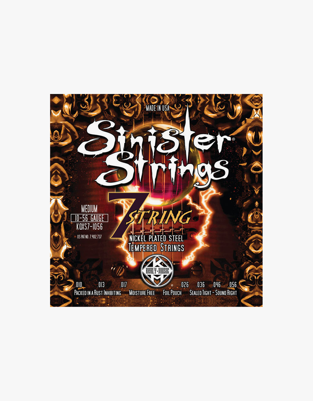 Струны для электрогитары KERLY KQXS7-1056 Strings, 10-56 - купить в "Гитарном Клубе"