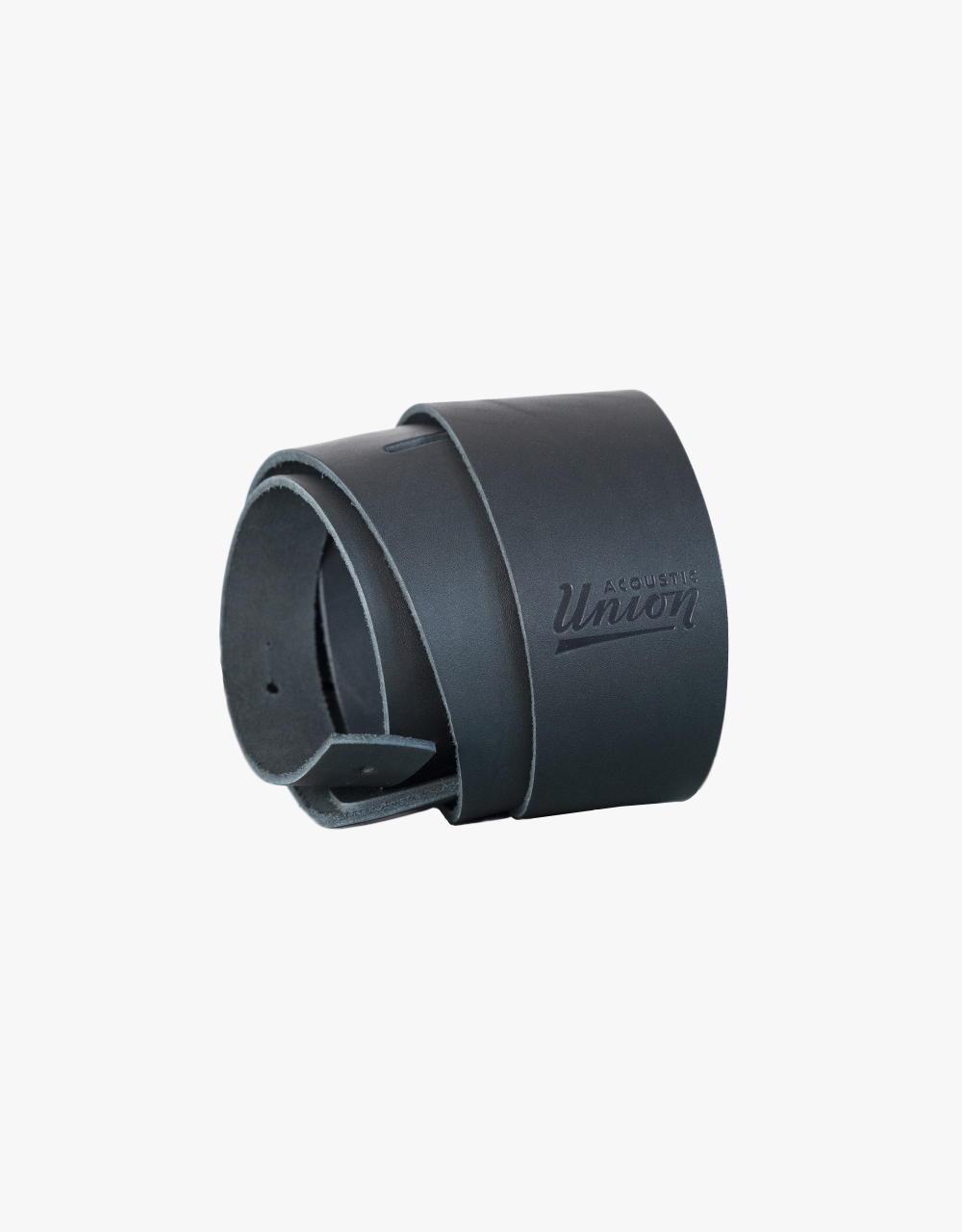 Ремень для гитары Acoustic Union Leather Classic 75, Black - купить в "Гитарном Клубе"