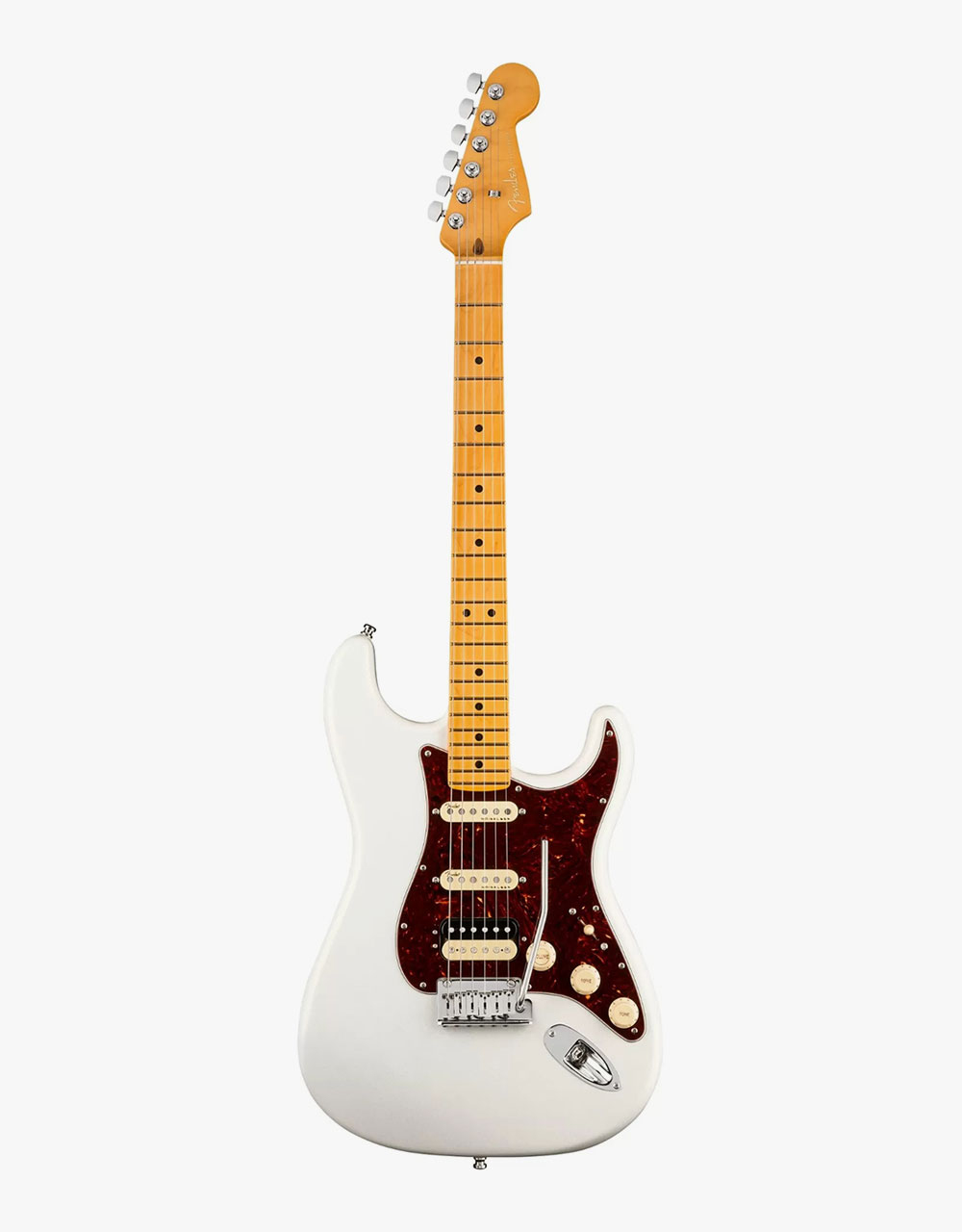 Электрогитара Fender American Ultra Stratocaster HSS Arctic Pearl - купить в "Гитарном Клубе"