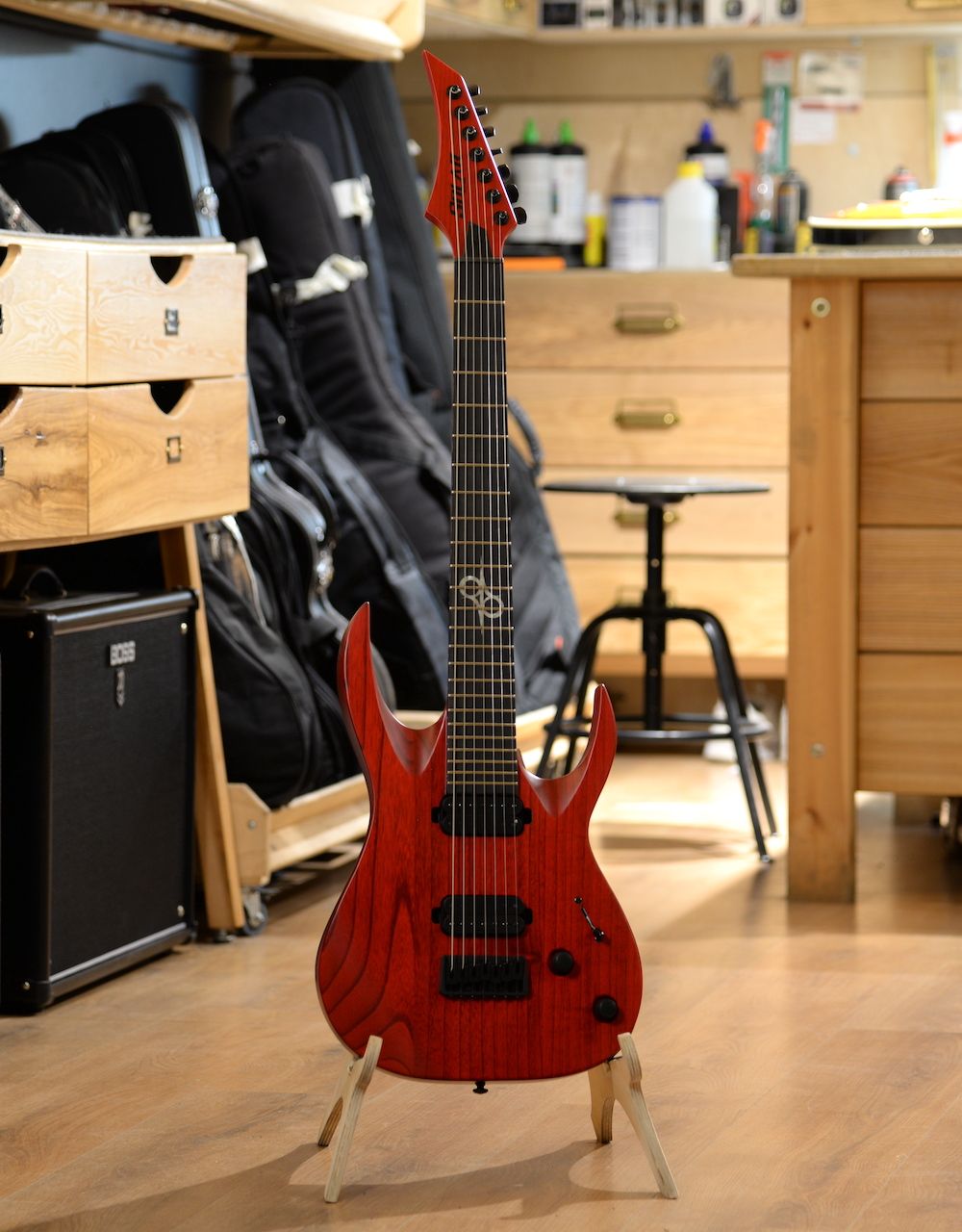 Электрогитара Solar Guitars A2.7TBR Trans Blood Red Matte Sungkai - купить в "Гитарном Клубе"