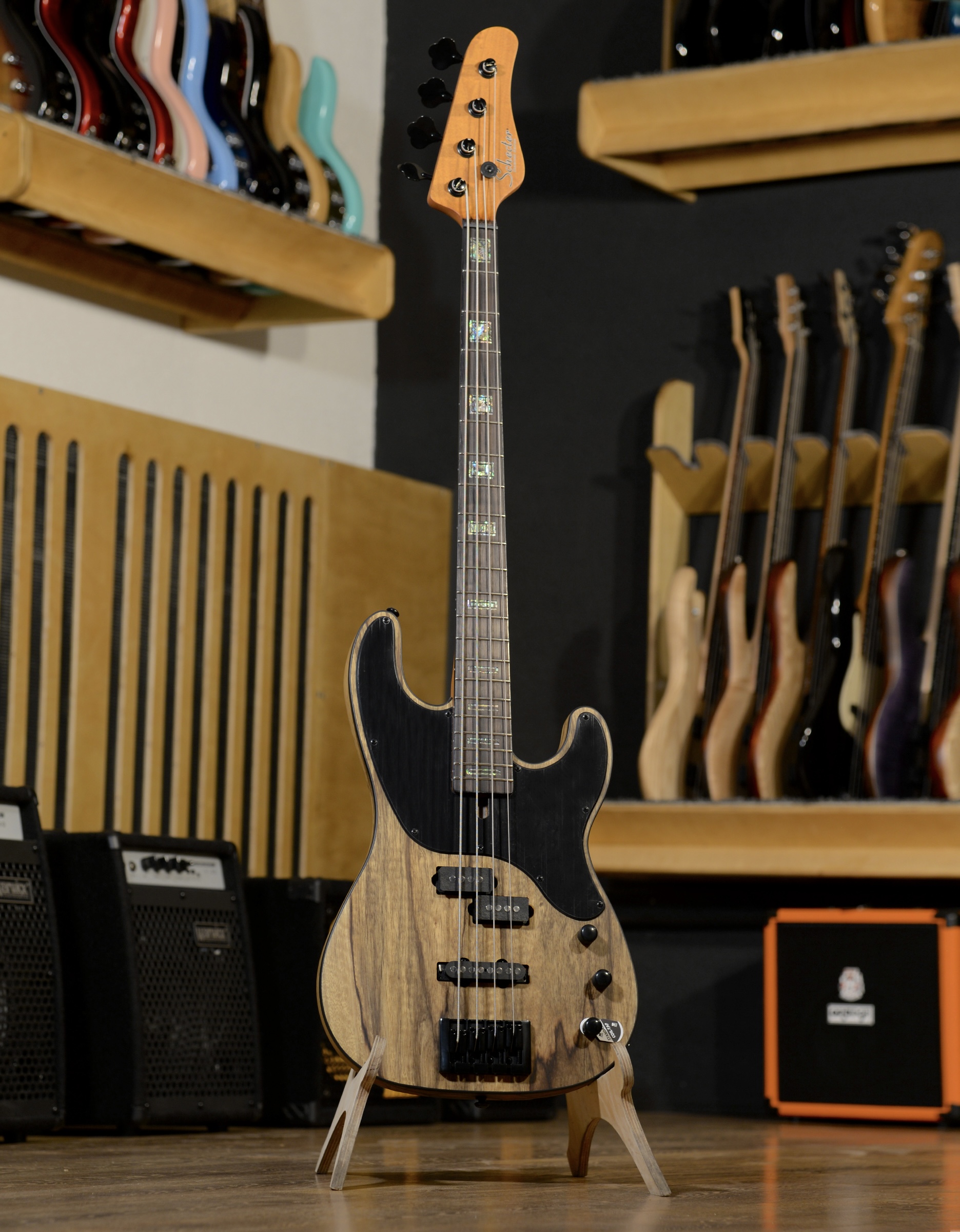 Бас-гитара Schecter Model-T 4 Exotic Black Limba - купить в "Гитарном Клубе"