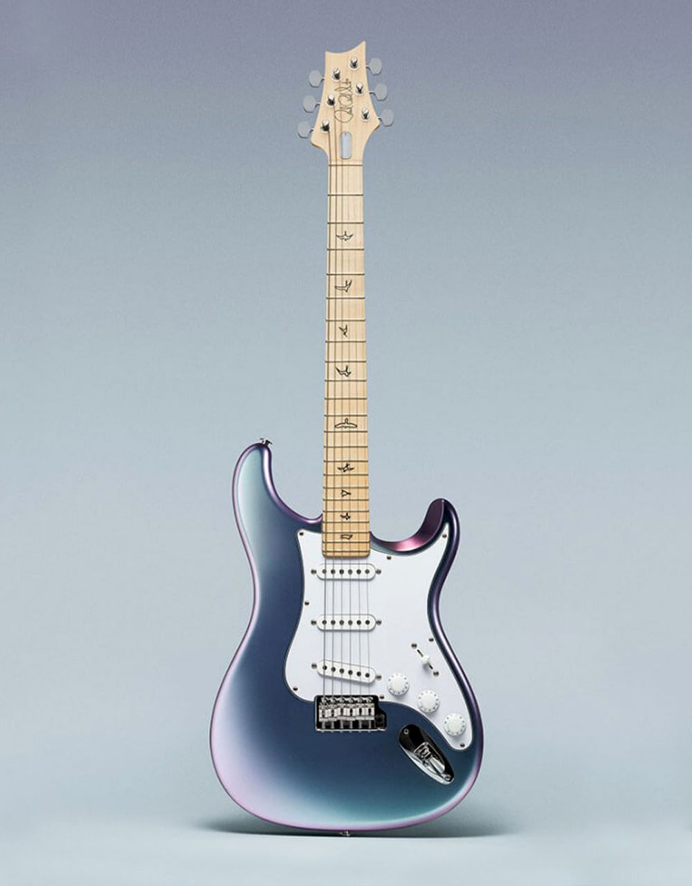 Электрогитара PRS JM SILVER SKY LTD LUNAR ICE MAPLE - купить в "Гитарном Клубе"