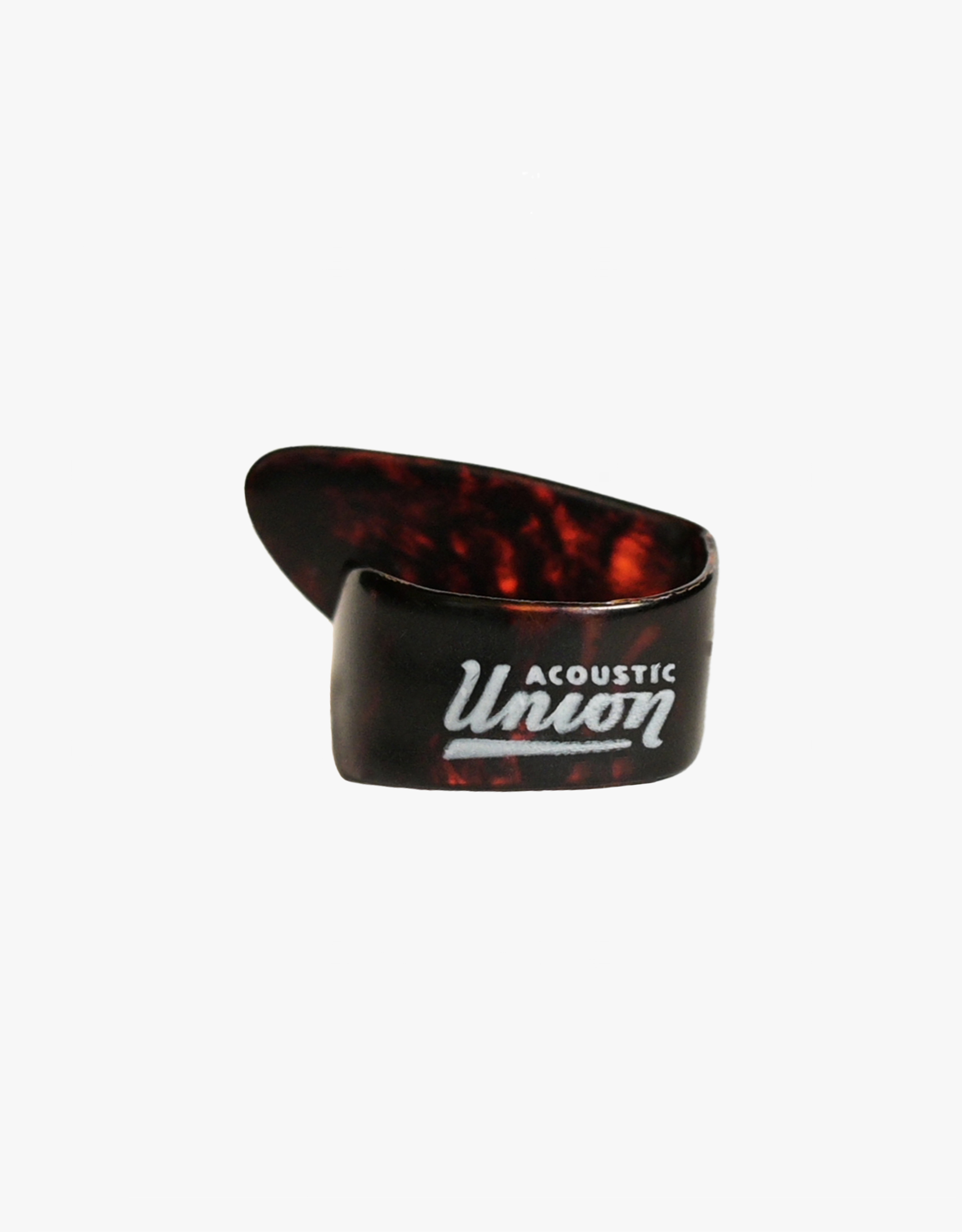 Медиатор Acoustic Union, Thumbpick Dark Brown Pearloid - купить в "Гитарном Клубе"
