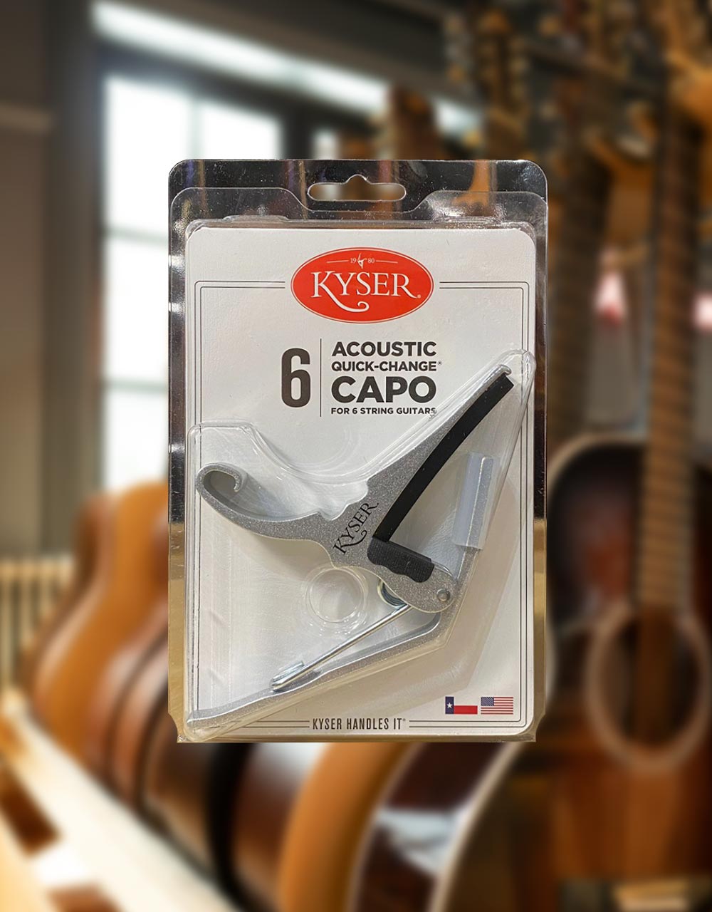 Каподастр для гитары Kyser KG6SA - купить в "Гитарном Клубе"