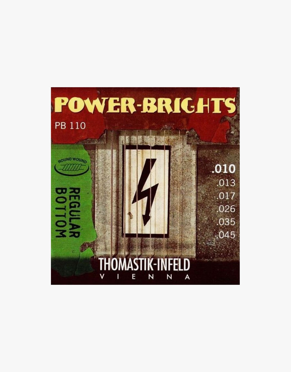 Струны для электрогитары THOMASTIK Power Brights PB110T, 10-45 - купить в "Гитарном Клубе"