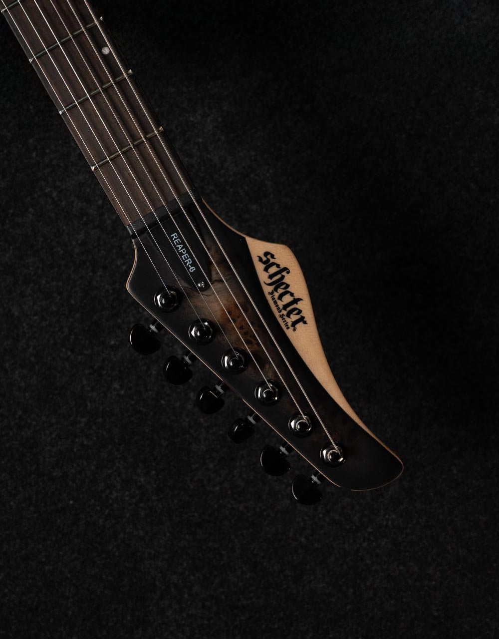 Электрогитара Schecter Reaper-6 Satin Charcoal Burst - купить в "Гитарном Клубе"