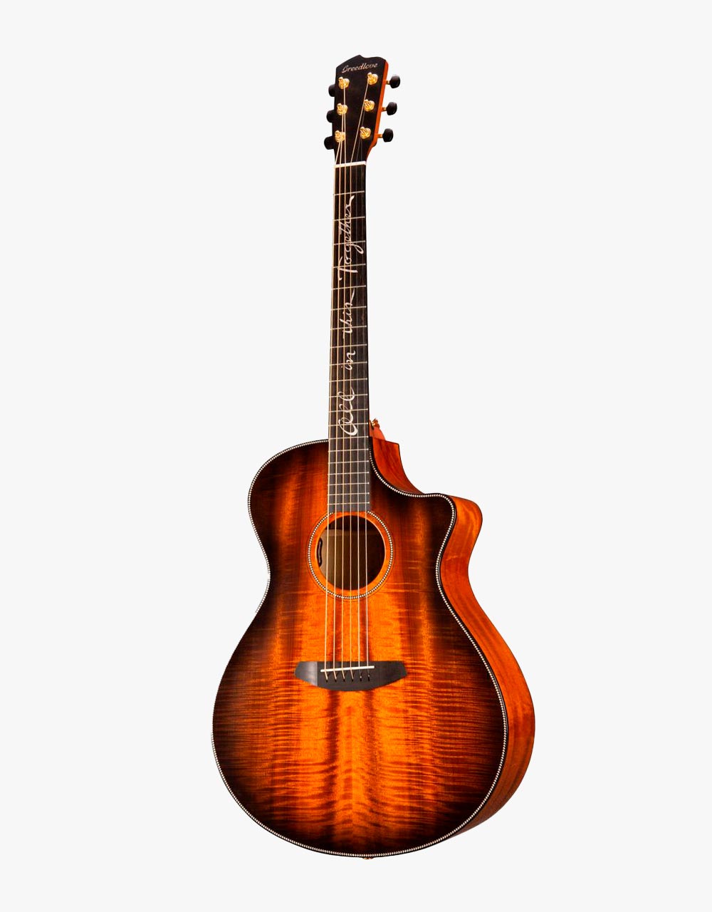 Электроакустическая гитара Breedlove Jeff Bridges Oregon Concerto Bourbon CE - купить в "Гитарном Клубе"
