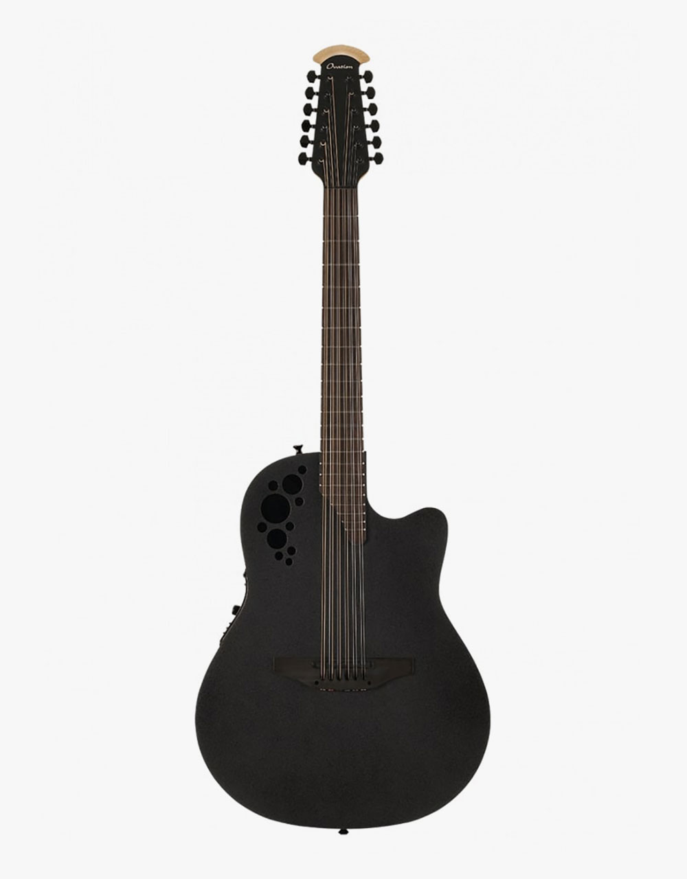 Электроакустическая 12-струнная гитара Ovation 2058TX-5 Elite T Deep Contour Cutaway Black Textured - купить в "Гитарном Клубе"