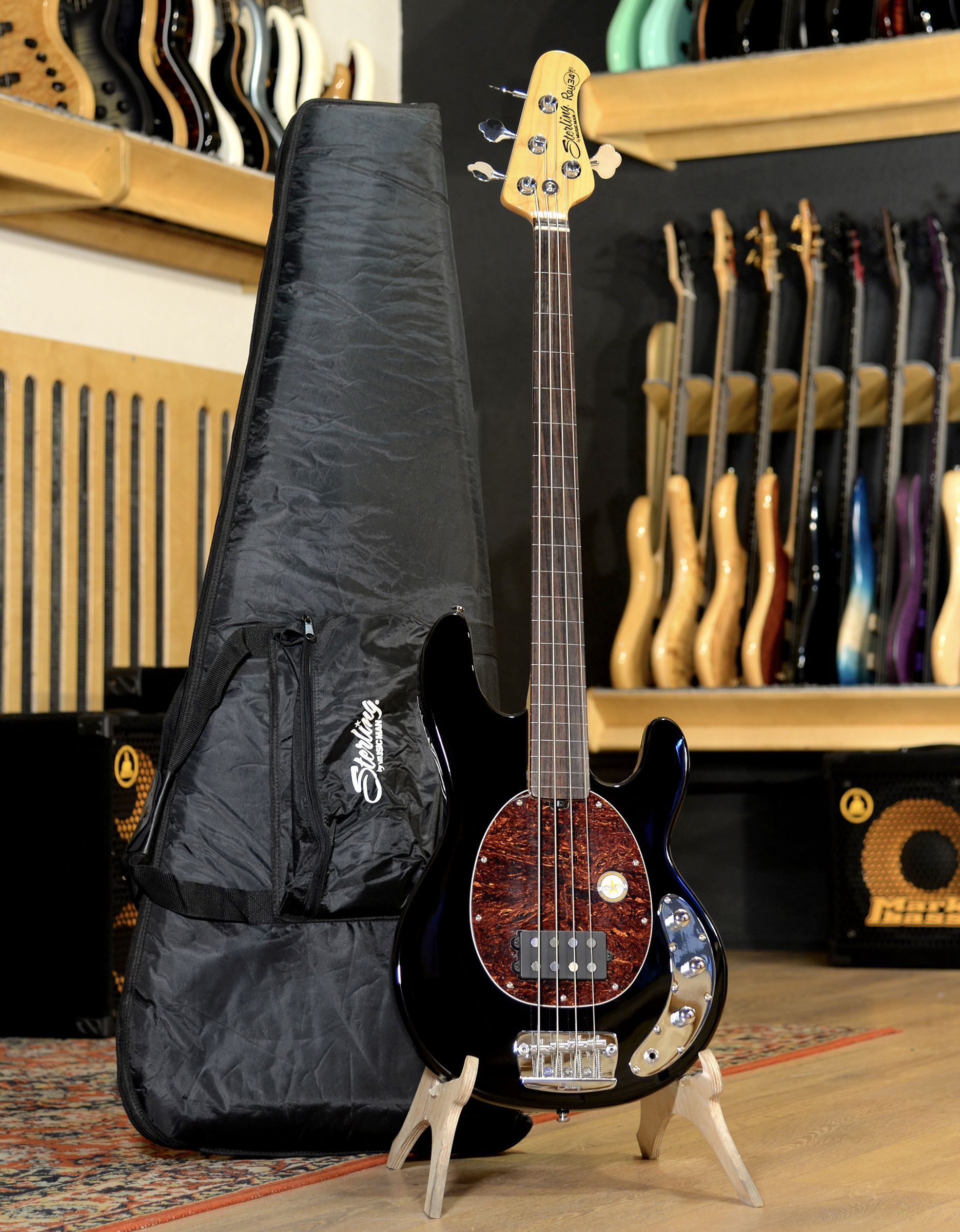 Бас-гитара Sterling RAY34 Black - купить в "Гитарном Клубе"