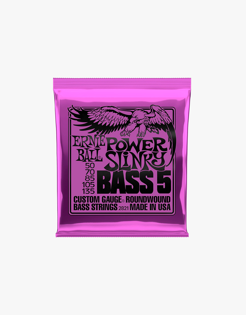 Струны для бас-гитары Ernie Ball 2821 Nickel Wound Slinky Power 50-135  - купить в "Гитарном Клубе"