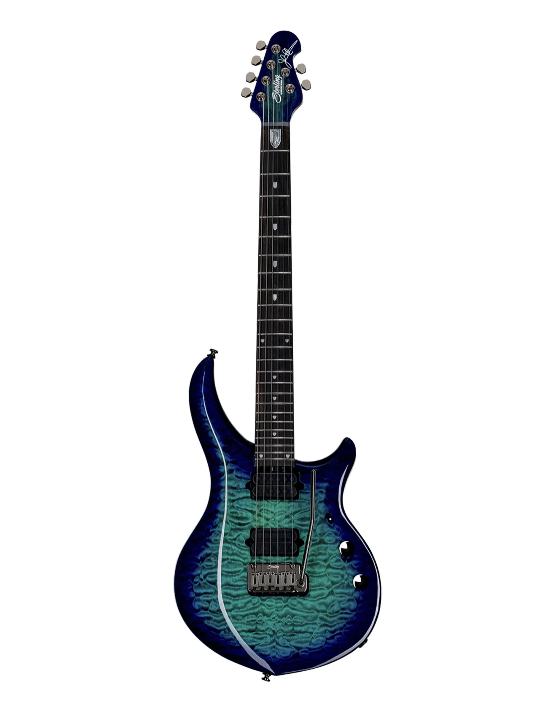 Электрогитара Sterling Majesty in Cerulean Paradise, John Petrucci Signature - купить в "Гитарном Клубе"