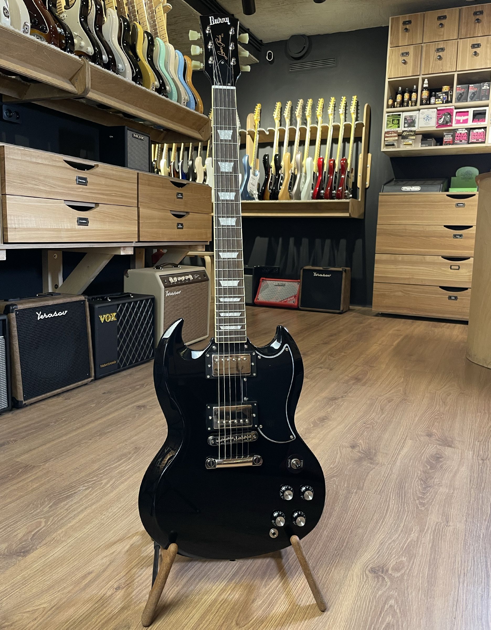 Электрогитара Burny RSG60 `63 Black - купить в "Гитарном Клубе"