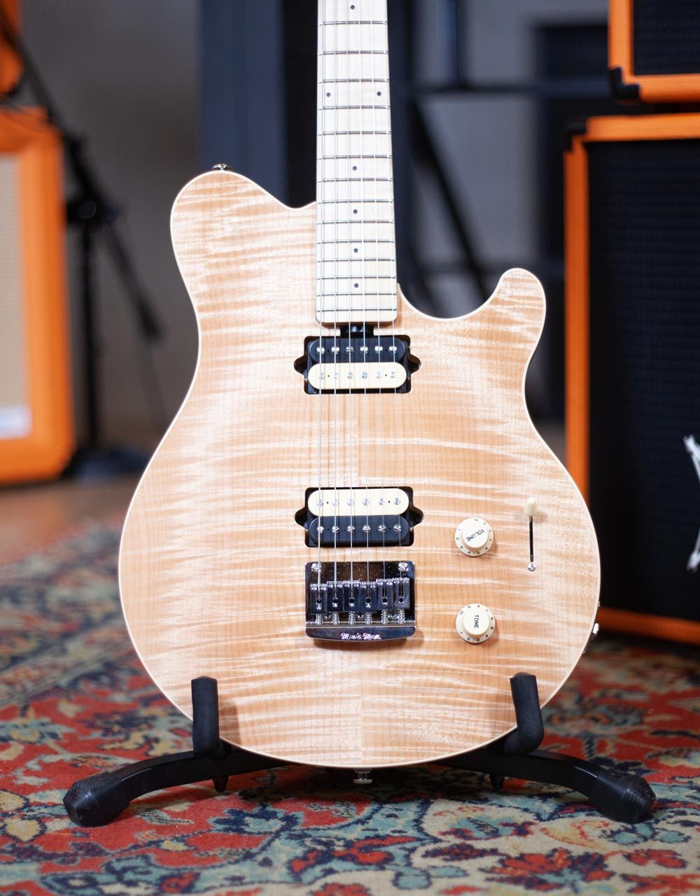 Электрогитара Music Man Axis Super Sport, Natural Flame - купить в "Гитарном Клубе"