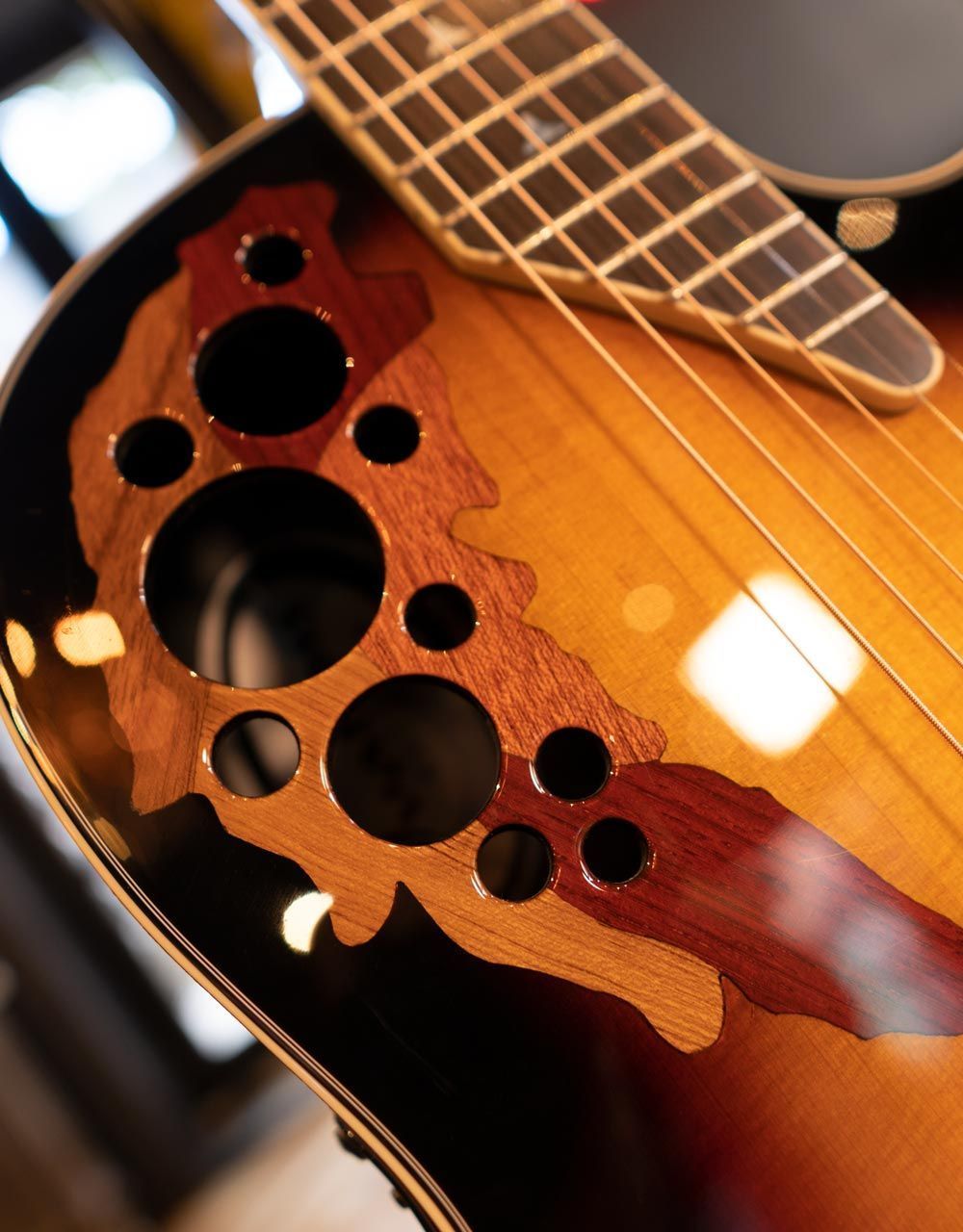 Электроакустическая гитара Ovation 2078AX-1 Elite Deep Contour Cutaway Sunburst - купить в "Гитарном Клубе"