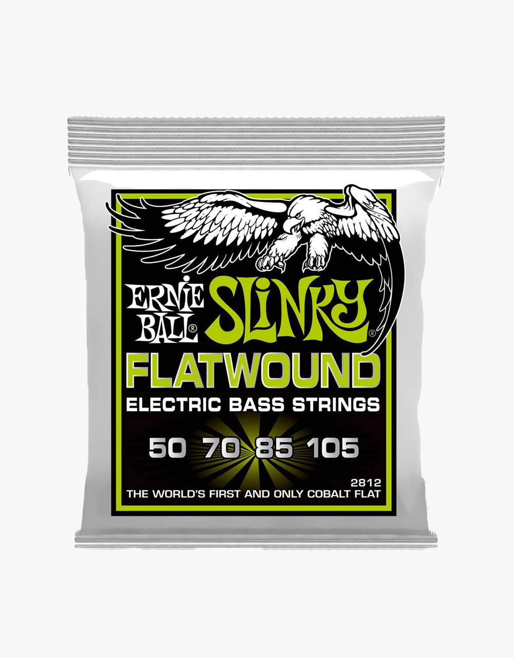 Струны для бас гитары Ernie Ball 2812 Flatwound Slinky Regular, 50-105 - купить в "Гитарном Клубе"