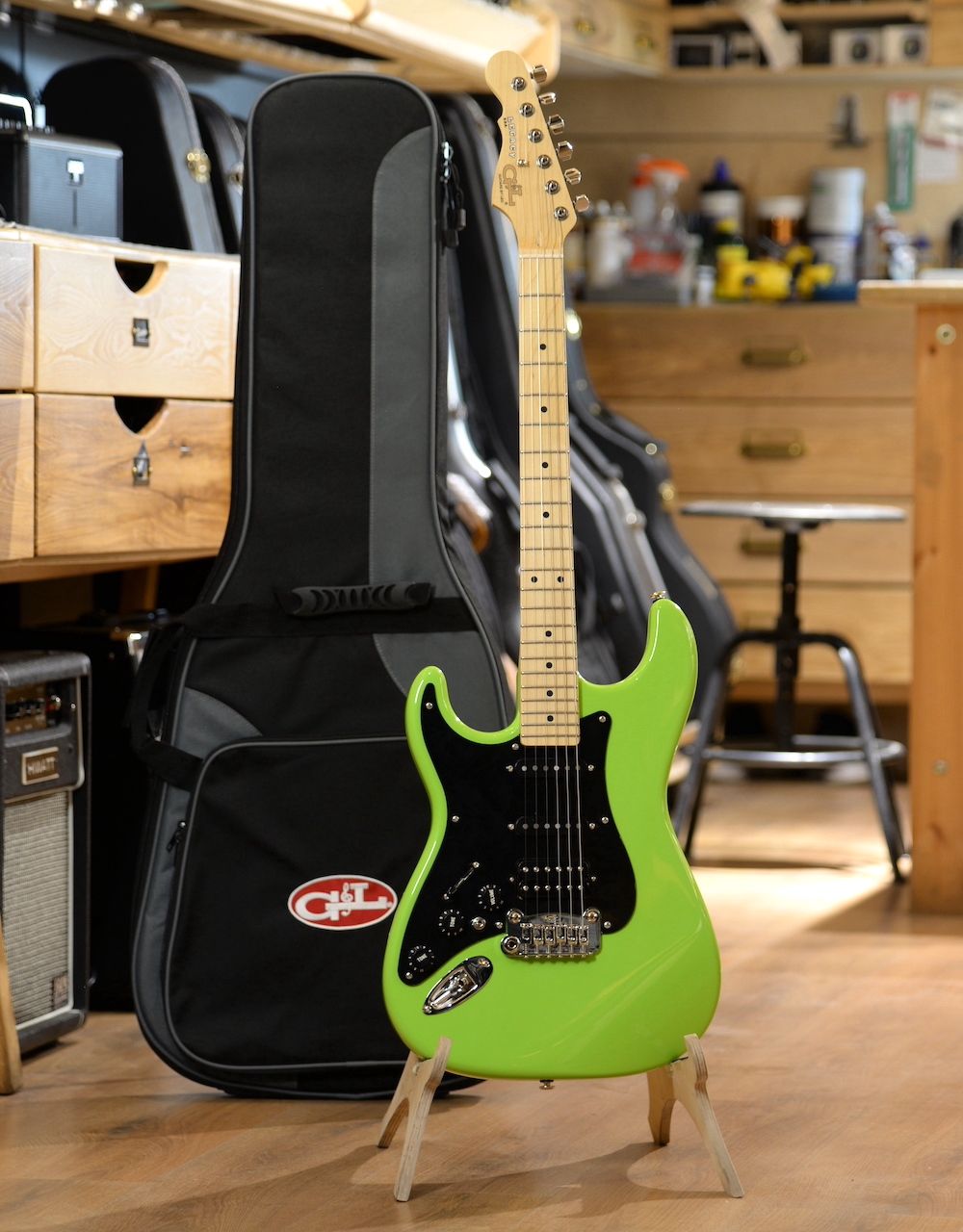 Электрогитара G&L FD Legacy HB Lefty Sublime Green MP - купить в "Гитарном Клубе"