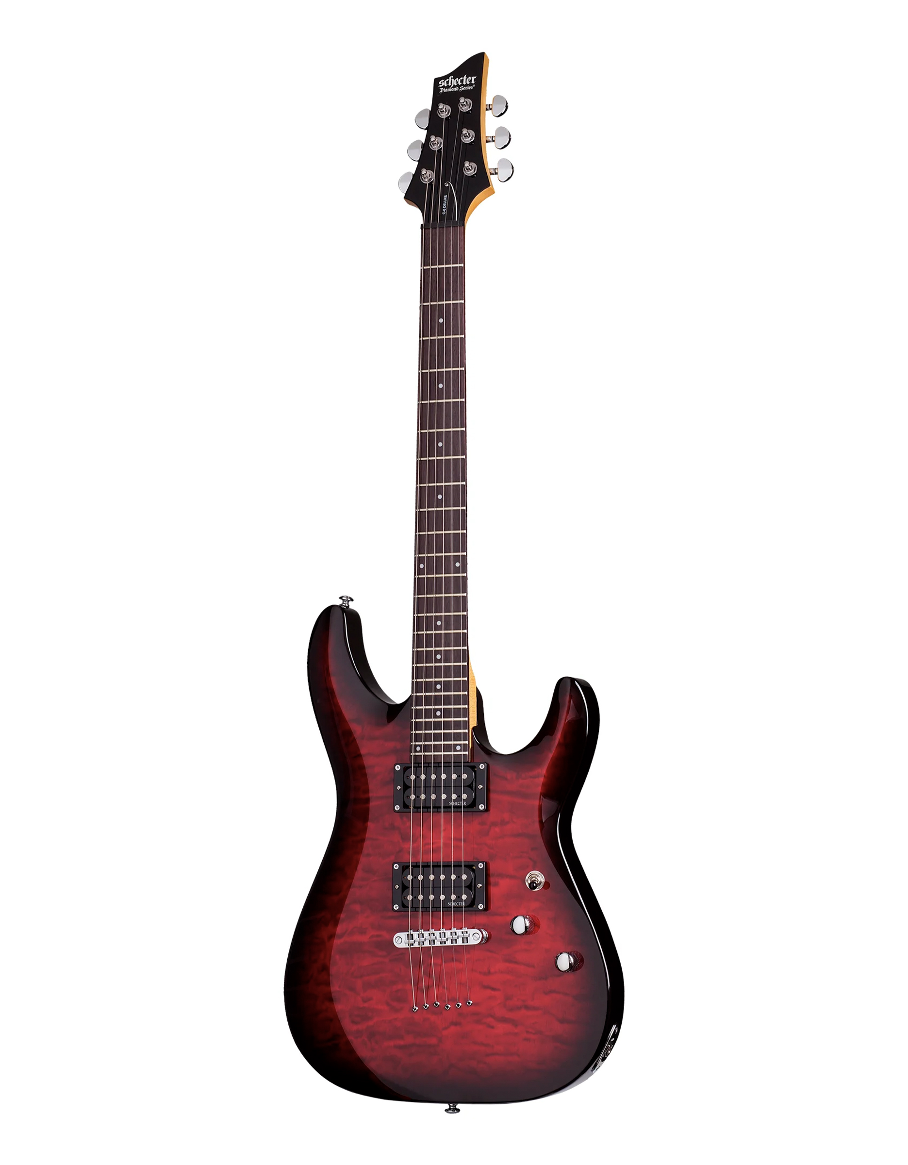 Электрогитара Schecter C-6 Plus See-Thru Cherry Burst - купить в "Гитарном Клубе"