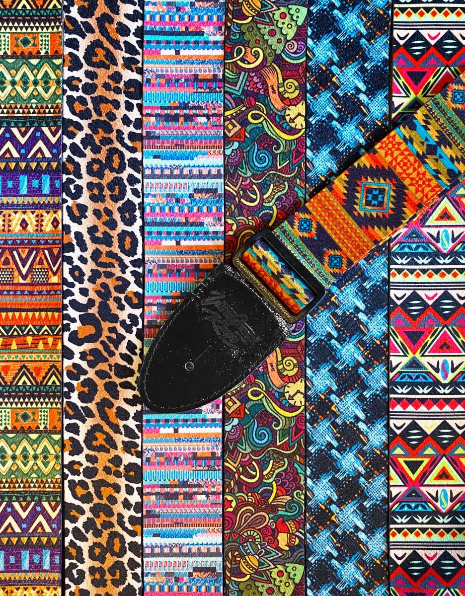 Ремень для гитары "Гитарный Клуб" с принтом - купить в "Гитарном Клубе"