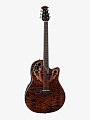 Электроакустическая гитара Ovation CE44P-TGE Celebrity Elite Plus Mid Cutaway Dark Tiger Eye - купить в "Гитарном Клубе"