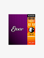 Струны для акустической гитары Elixir Nanoweb 16545 Phosphor Bronze, 12-53 (1 комплект)  - купить в "Гитарном Клубе"